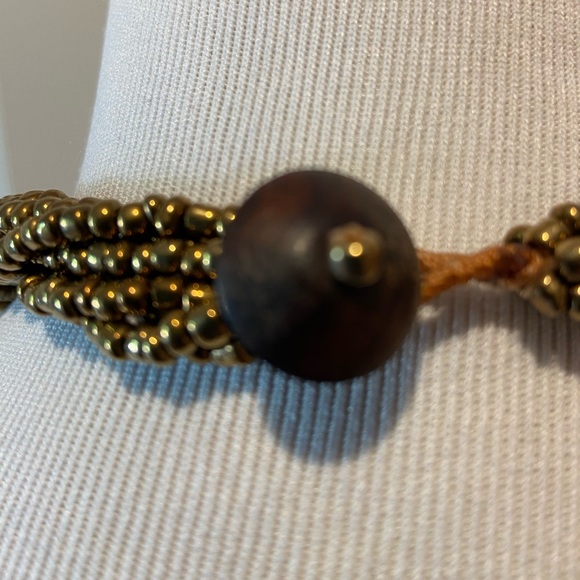 Multi-strand Statement Necklace~Gorgeous Blue/Green Beads & Smaller Accent Beads - Picture 9 of 11